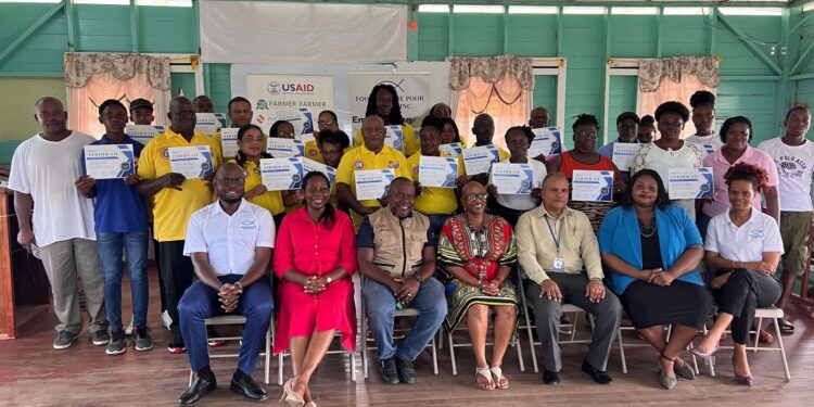 Berbice farmers benefit from training in capacity building.