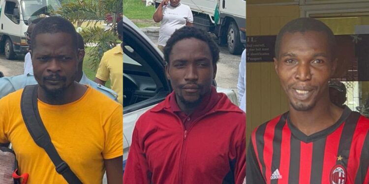 Mark Sampson (Left), Curtis Robertson (Center), and Kellon Cadogan (Right)