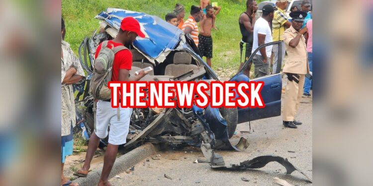 BREAKING NEWS – Horrific accident at Soesdyke Linden Highway.