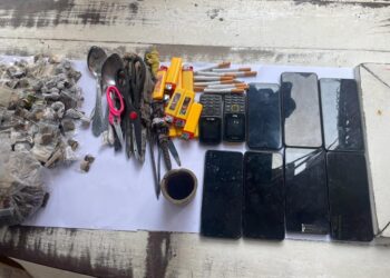 Cellphones, drugs, fermented wine among prohibited items found in N/A prison.