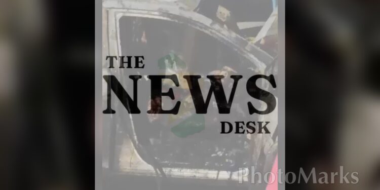 Two killed after car caught fire during accident.