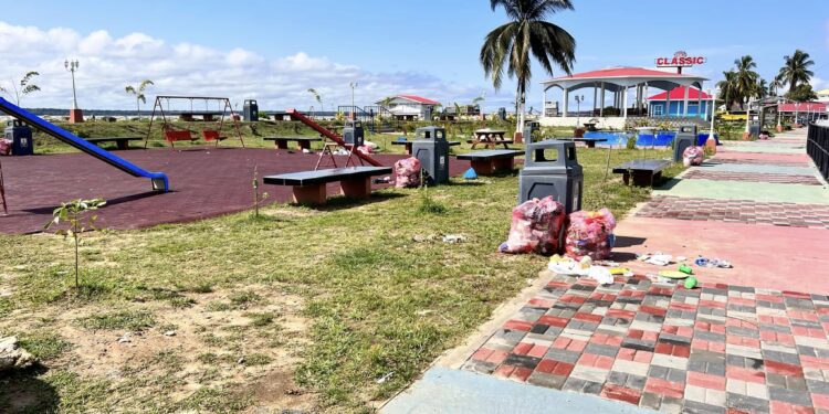 $10,000 fine for persons caught littering Corriverton Park.