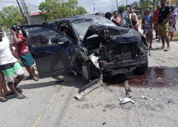 Driver fell asleep while driving and collides with two other cars.