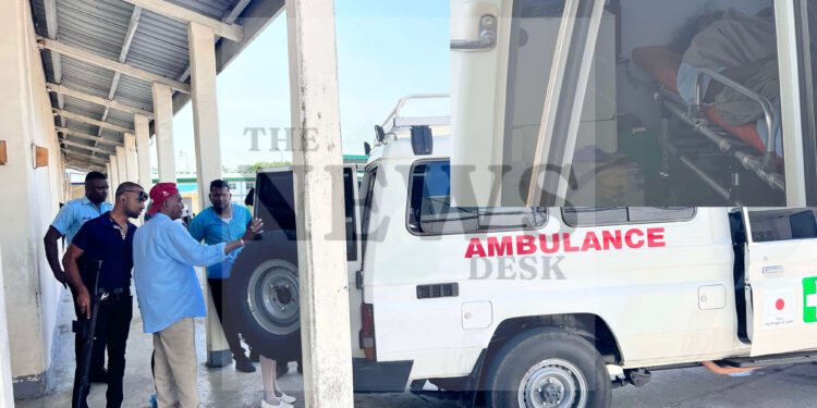 RDC robbery – bandit critical, staff being questioned.