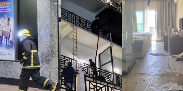 UPDATE || Fire broke out in Ramada Princess Hotel Room