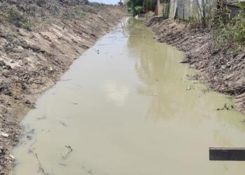 Massive Desilting and cleaning of canals ongoing in East Canje Berbice.