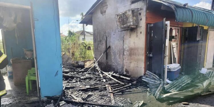 Bourda Stall Destroyed by Fire