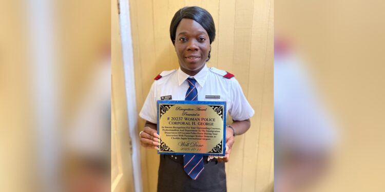 Immigration Rank Recognised for Outstanding Performance at CJIA