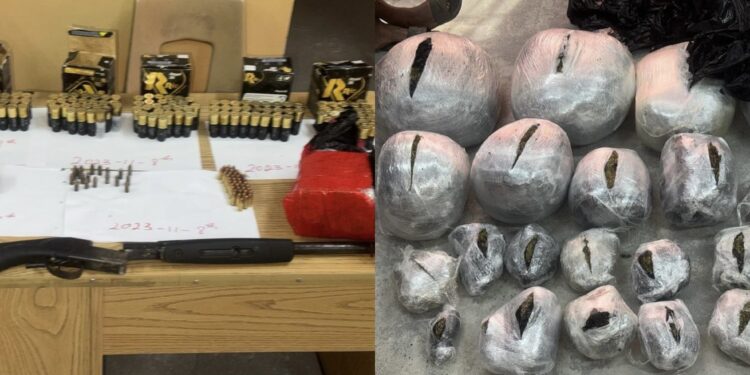 BREAKING NEWS – Drugs, gun and ammunition found in New Amsterdam