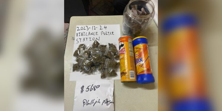 Buxton man caught with 119 grams of marijuana