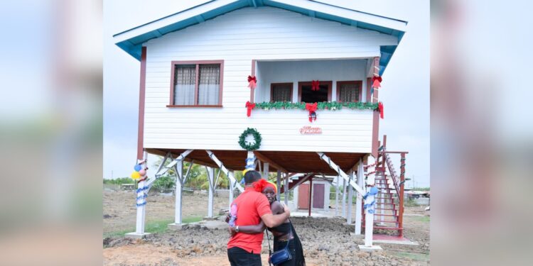 Mohamed gift new home to Berbice family for Christmas