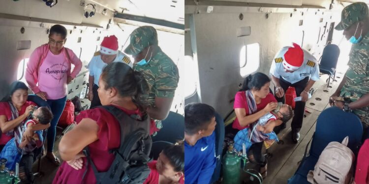 GDF conducts successful evacuation of two critical infants from hinterland to Georgetown Hospital