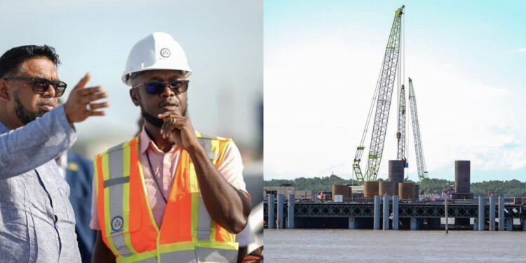 33 Percent of New Demerara Harbour Bridge Complete