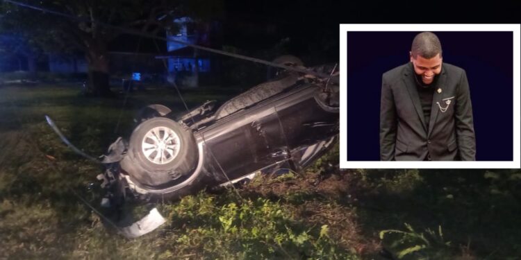 DJ killed, three others hospitalized in Mahaicony accident