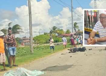 Another life has been lost on the Corentyne Public Road.
