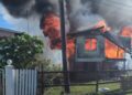 Nine persons homeless after West Berbice home went up in flames