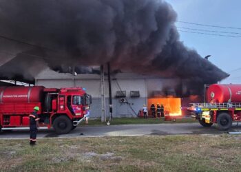 Firefighters Battling Fire at Demerara Distillers Limited Power Plant 