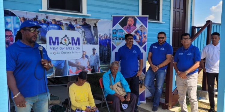 Men on Mission Initiative Provides New Home for Elderly Couple in Port Mourant