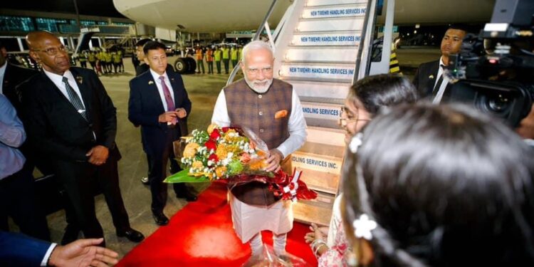 Prime Minister Modi begins three-day state visit to Guyana