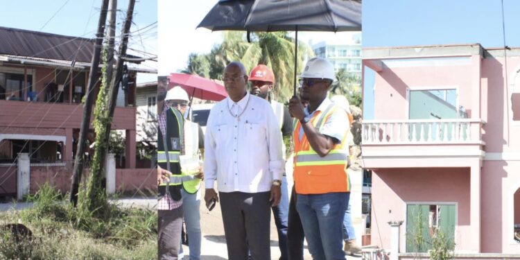Minister Edghill Inspects Demolition Progress for New Demerara River Bridge Project