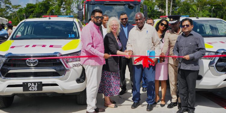 President Ali unveils plans to modernise firefighting in Guyana