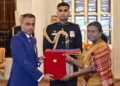 High Commissioner Dharamkumar Seeraj Presents Credentials to President of India, Strengthening Guyana-India Ties