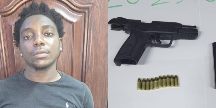 25-Year-Old Arrested After Discovery of Unlicensed Firearm and Ammunition in House