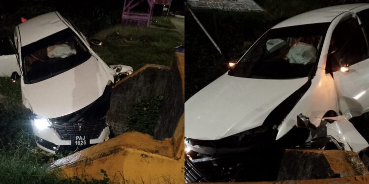 Four Injured in Late-Night Crash at Berbice River Bridge Access Road