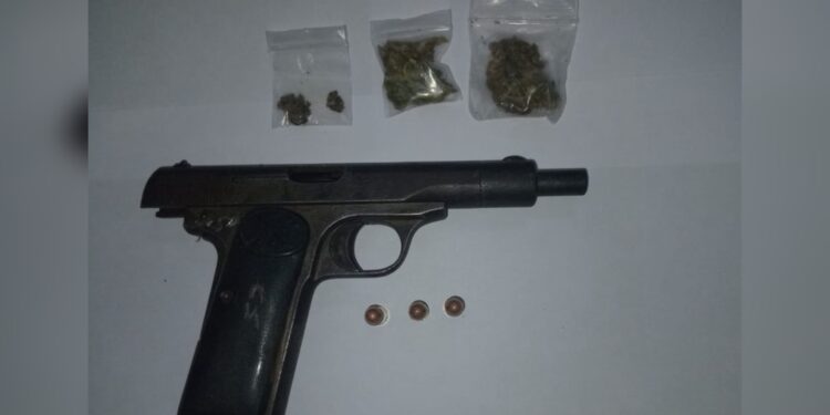 Couple Arrested After Police Found Gun & Marijuana at Corentyne Farm