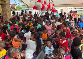 Overseas Based Guyanese Family Brings Joy to Over 300 Kids on the Corentyne